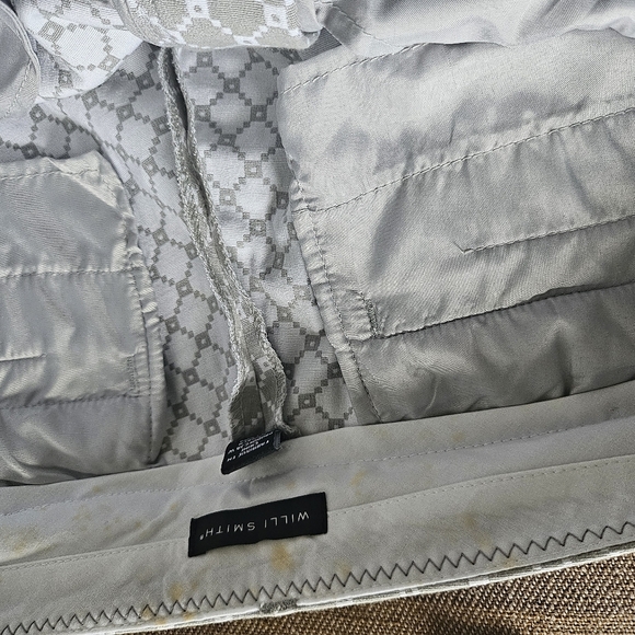 NWT Willi Smith Women's Gray White Straight Legs Workpants size 14. - Picture 9 of 10